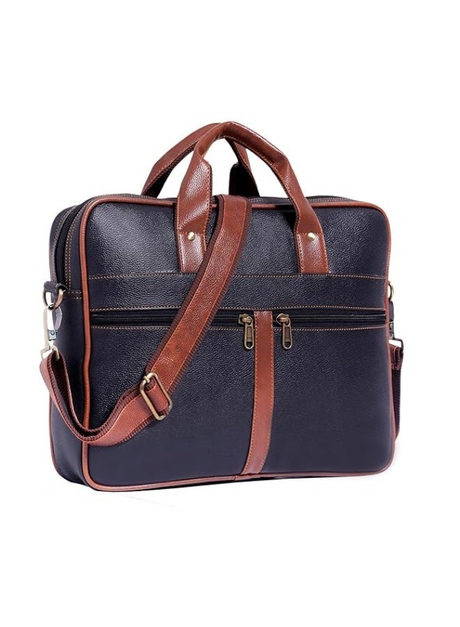 Bagneeds Men's PU Leather Laptop Messenger Bag Satchel for Men and Women - Elegant & Durable (CN53) - Image 1